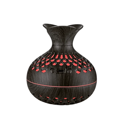 Wood Grain Vase Humidifier Household Electric Ultrasonic Air Humidifier Desktop Essential Oil Diffuser Air Purifier Home Room