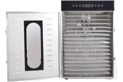 16 layer food dehydrator 304 stainless steel precise temperature control,high temperature resistance, large capacity easy clean