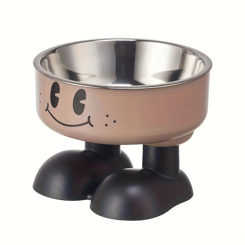 Elevated Dog Cat Bowl Stainless Steel Food Water Bowls Raised No Spill Pet Feeder Bowl for Puppy Small Medium Large Dogs Cats