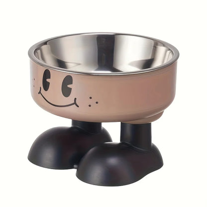 Elevated Dog Cat Bowl Stainless Steel Food Water Bowls Raised No Spill Pet Feeder Bowl for Puppy Small Medium Large Dogs Cats