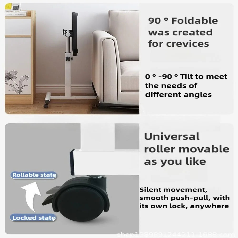 Movable Foldable Lifting Bedside Table, Simple and Portable Laptop Table, Computer Table for Bed Use and Study Desk