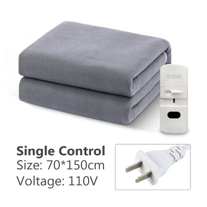 110V or 220V Electric Blanket Thicker Heaters Electrica Smart Control Heated Blanket Winter Carpet Mats for Houshold Bedroom Use
