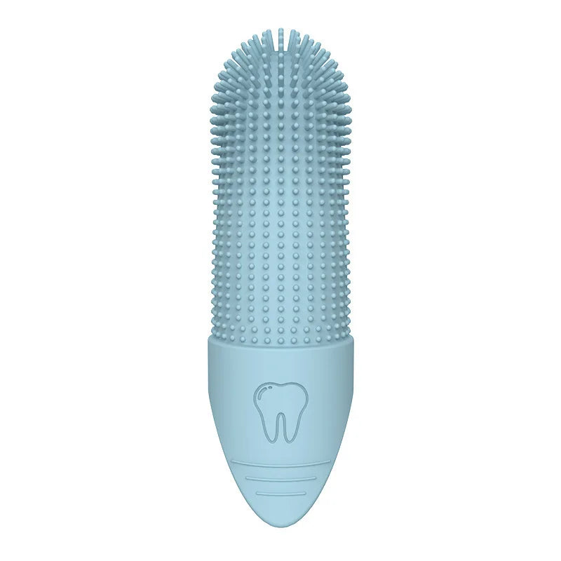Soft Silica Gel Toothbrush For Dog and Cat Dental Kit: 3 Food Grade Silicone Dog and Cat Finger Toothbrushes For 360 Cleanings