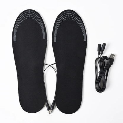 Insoles Heated USB Electric Foot Warming Pad Feet Warmer Pad Mat Winter Outdoor Sports Heating Insoles Winter Warm