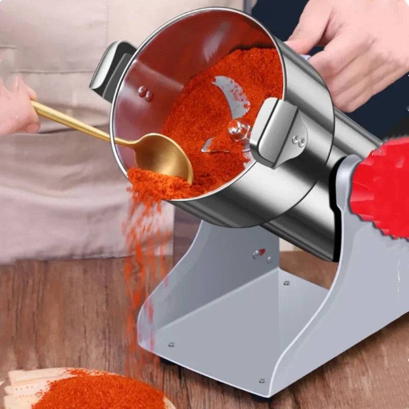 800G/1000G Household Electric Grain Crusher-High-Capacity 304 Stainless Steel Grinder High-Speed Electric Machine Sliver Home