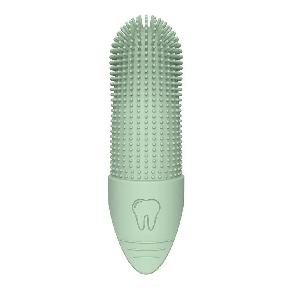 Dog Toothbrush 360° Cleaning Finger Toothbrush for Dogs Food Grade Silicone Dog Finger Toothbrush for Dogs Cat Dental Care