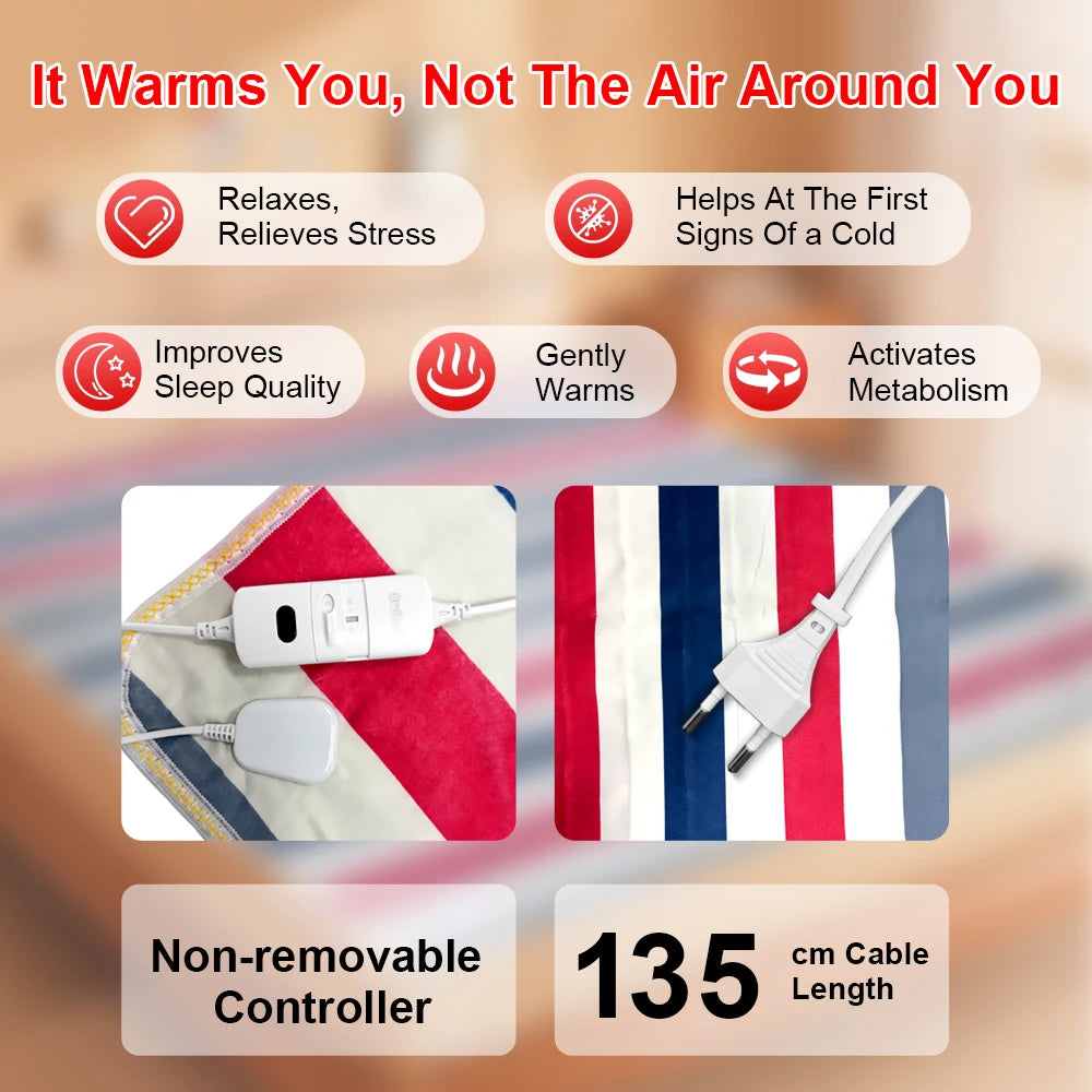 110V or 220V Electric Blanket Thicker Heaters Electrica Smart Control Heated Blanket Winter Carpet Mats for Houshold Bedroom Use