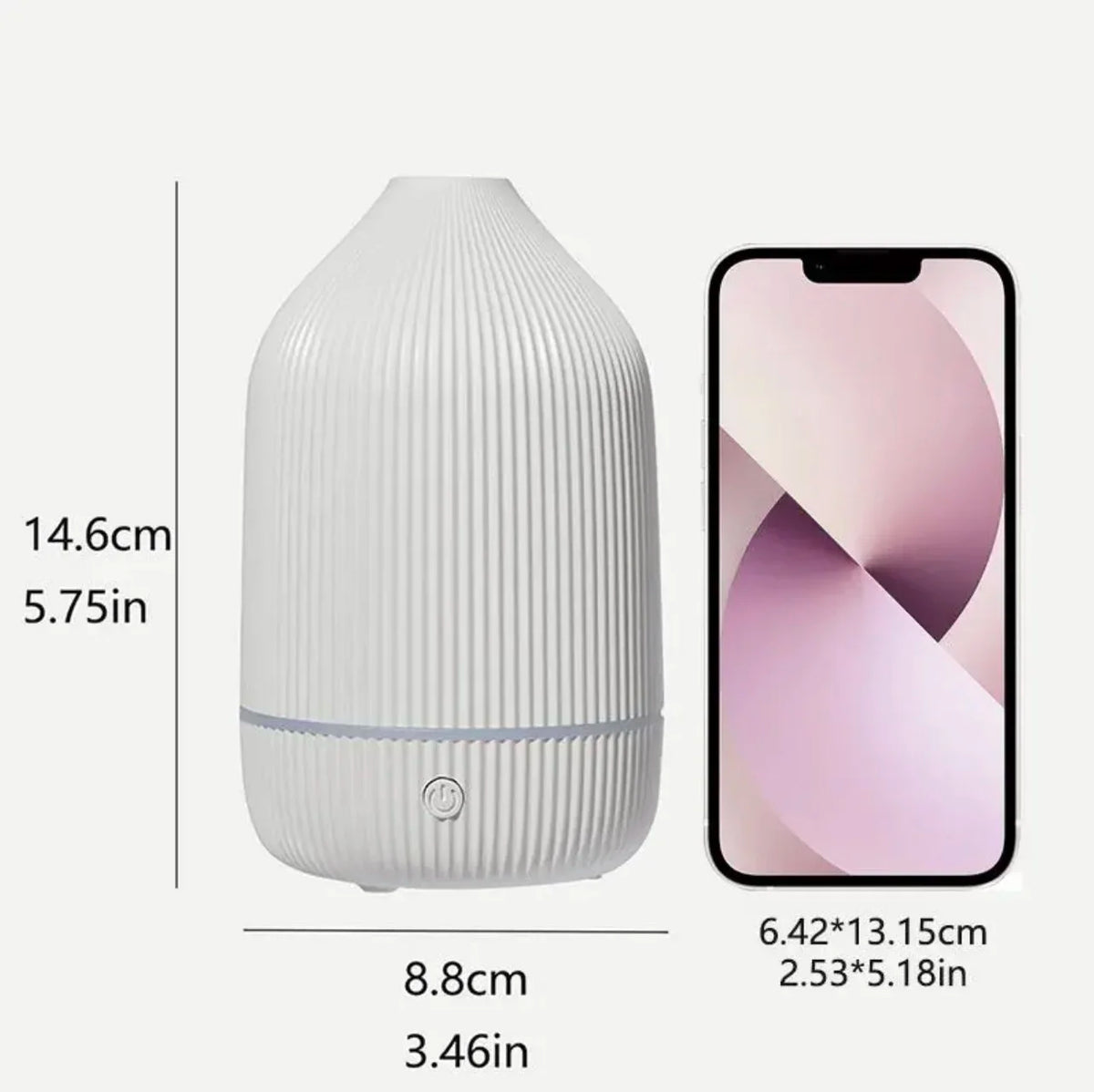 USB Powered Ultrasonic Aroma Diffuser 7 Colors LED Light Portable Essential Oil Humidifier for Home Office Desk