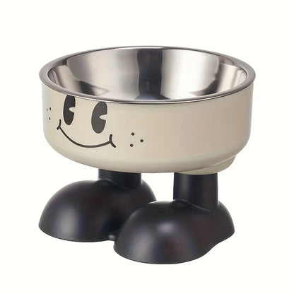 Elevated Dog Cat Bowl Stainless Steel Food Water Bowls Raised No Spill Pet Feeder Bowl for Puppy Small Medium Large Dogs Cats