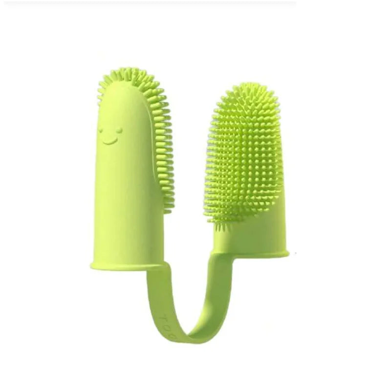 Soft Silica Gel Toothbrush For Dog and Cat Dental Kit: 3 Food Grade Silicone Dog and Cat Finger Toothbrushes For 360 Cleanings