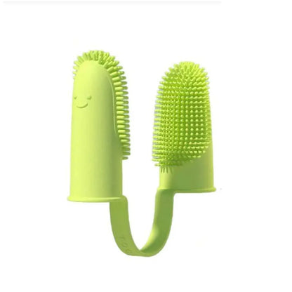 Soft Silica Gel Toothbrush For Dog and Cat Dental Kit: 3 Food Grade Silicone Dog and Cat Finger Toothbrushes For 360 Cleanings