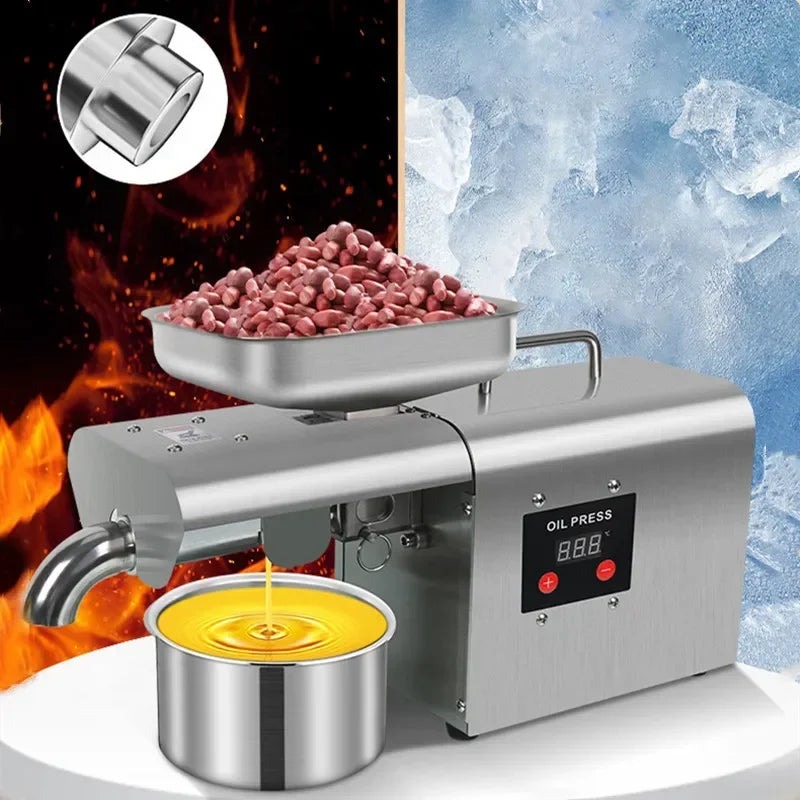 Automatic Home Oil Press-Cold Pressing Technology, Easy To Make Healthy Edible Oil Multi-Function Energy-Efficient Touch