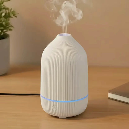 USB Powered Ultrasonic Aroma Diffuser 7 Colors LED Light Portable Essential Oil Humidifier for Home Office Desk