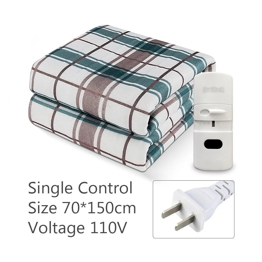 110V or 220V Electric Blanket Thicker Heaters Electrica Smart Control Heated Blanket Winter Carpet Mats for Houshold Bedroom Use