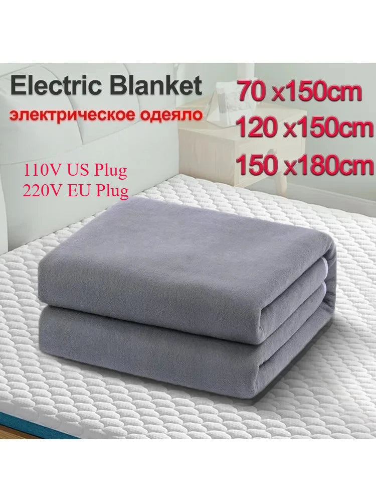 110V or 220V Electric Blanket Thicker Heaters Electrica Smart Control Heated Blanket Winter Carpet Mats for Houshold Bedroom Use
