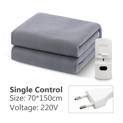110V or 220V Electric Blanket Thicker Heaters Electrica Smart Control Heated Blanket Winter Carpet Mats for Houshold Bedroom Use