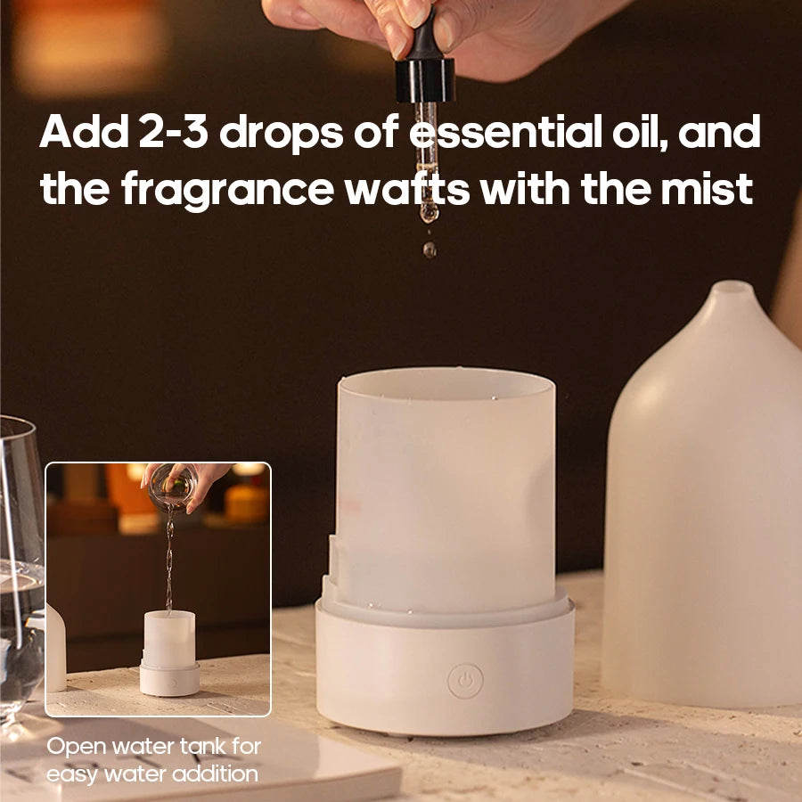 New Aroma Diffuser 120ml Portable Silent Air Humidifier Colorful Night Light Essential Oil Diffuser for Room Home