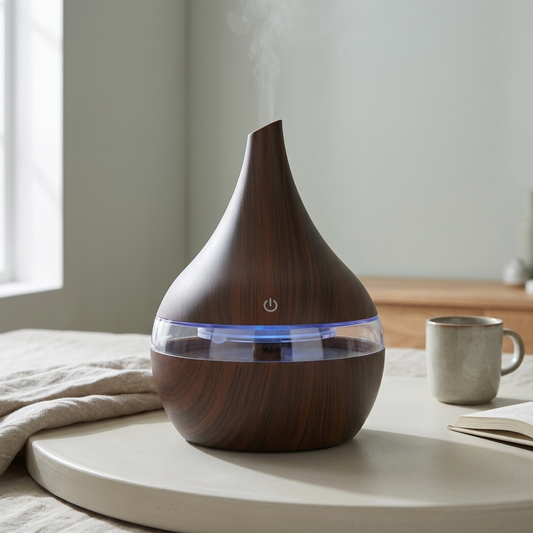 Portable Aroma Diffuser Ultrasonic Air Humidifier Essential Oil Mist Maker Cool Mist Air Purifier with 7 Color LED Night Light